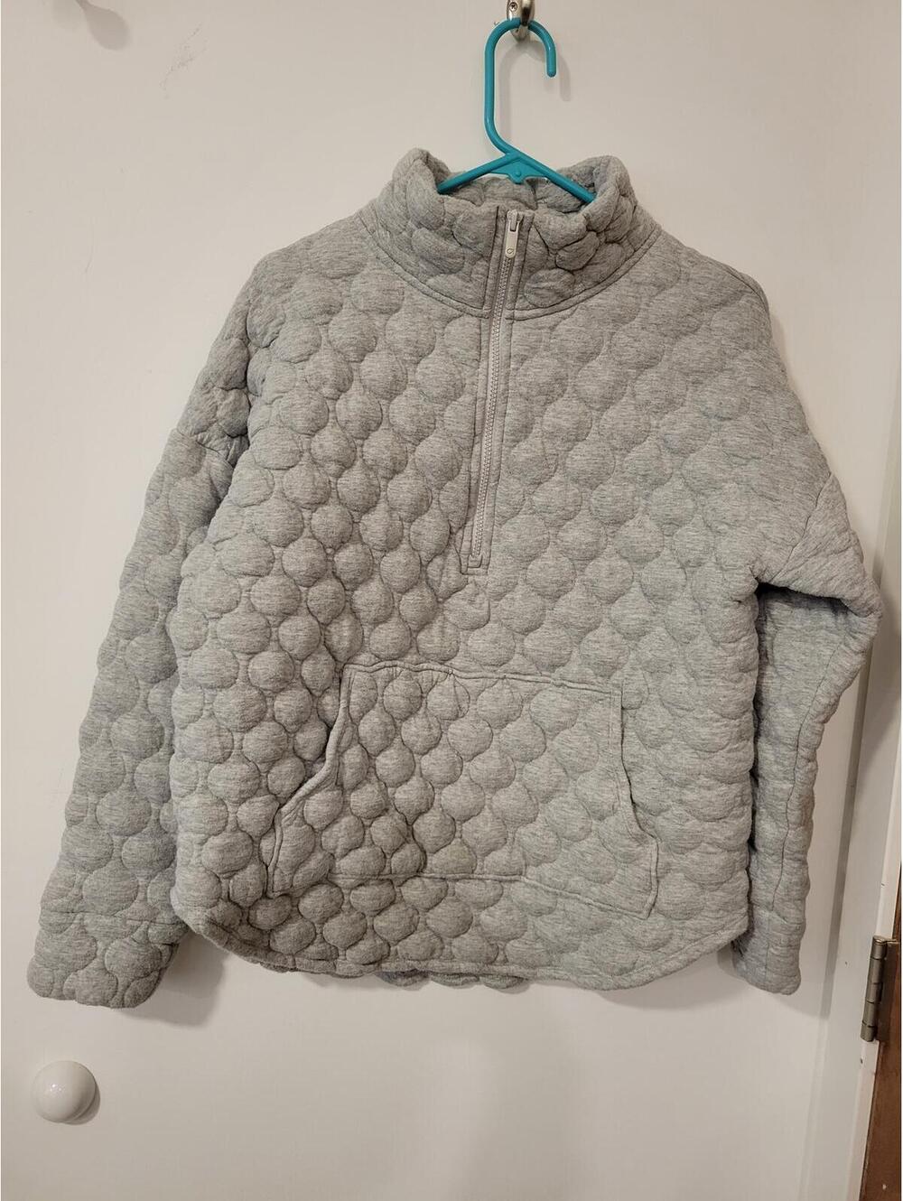 GapFit Women's Quilted Half-Zip Pullover Sweatshirt Size S